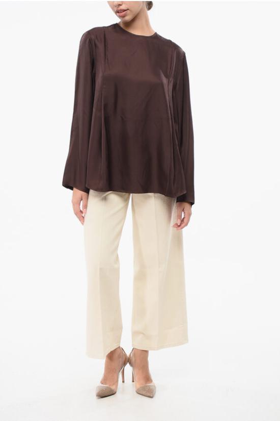  루루 스튜디오 블라우스 ADALYN A0003 Brown - LOULOU STUDIO