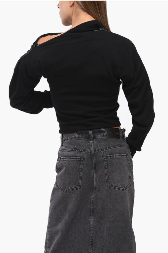  와이프로젝트 스웨터 106TO006 Y30 BLACK Black - Y PROJECT