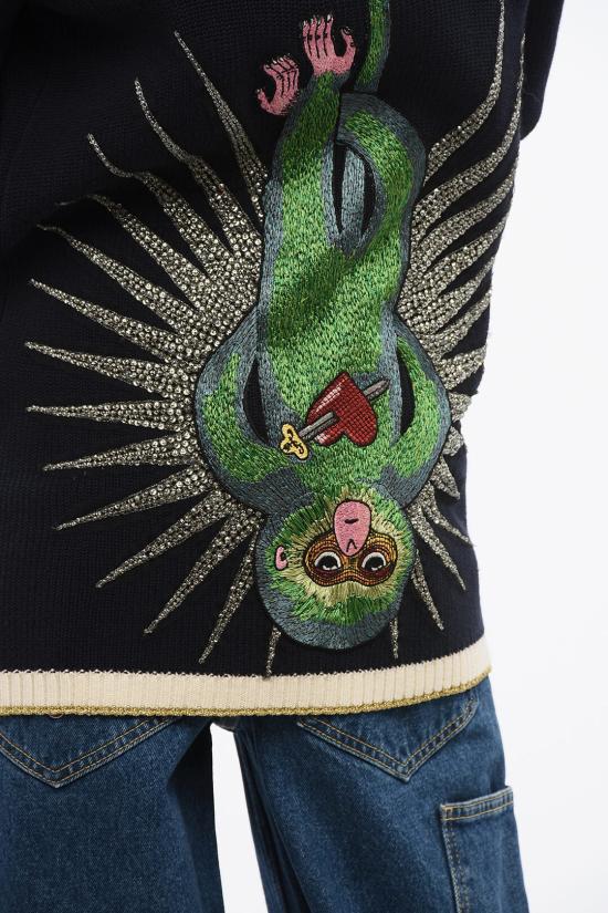  구찌 가디건 467691 X5S55 4057 Midnight blue - GUCCI