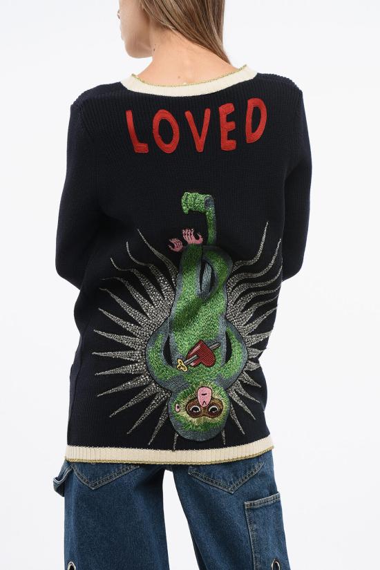  구찌 가디건 467691 X5S55 4057 Midnight blue - GUCCI