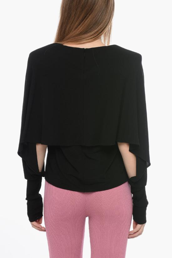  생로랑 블라우스 720676Y7F931000 Black - SAINT LAURENT