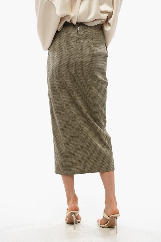  핑코 롱 스커트 104231A248 CS0 Green - PINKO
