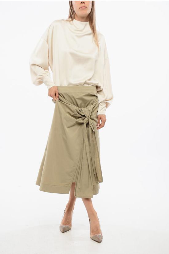  보테가베네타 롱 스커트 786369VA5Y0 9733 Beige - BOTTEGA VENETA