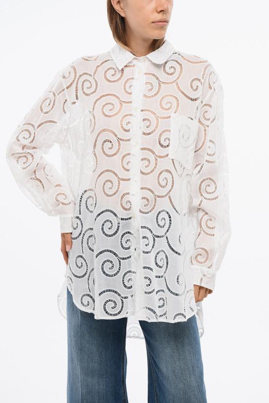  슈퍼 블론드 블라우스 SHIRTTRRICART15 White