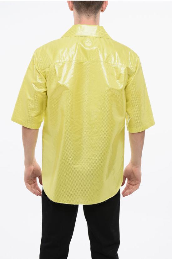  알렉산더 맥퀸 반팔 셔츠 805518 QPAAQ 7110 Yellow - ALEXANDER MCQUEEN