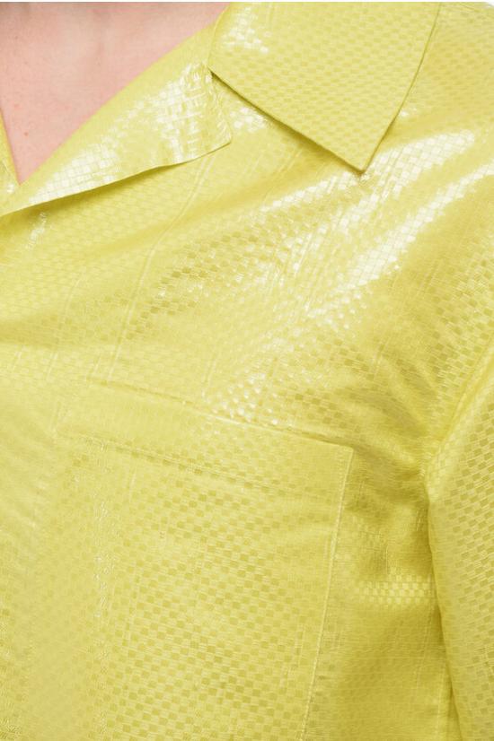  알렉산더 맥퀸 반팔 셔츠 805518 QPAAQ 7110 Yellow - ALEXANDER MCQUEEN