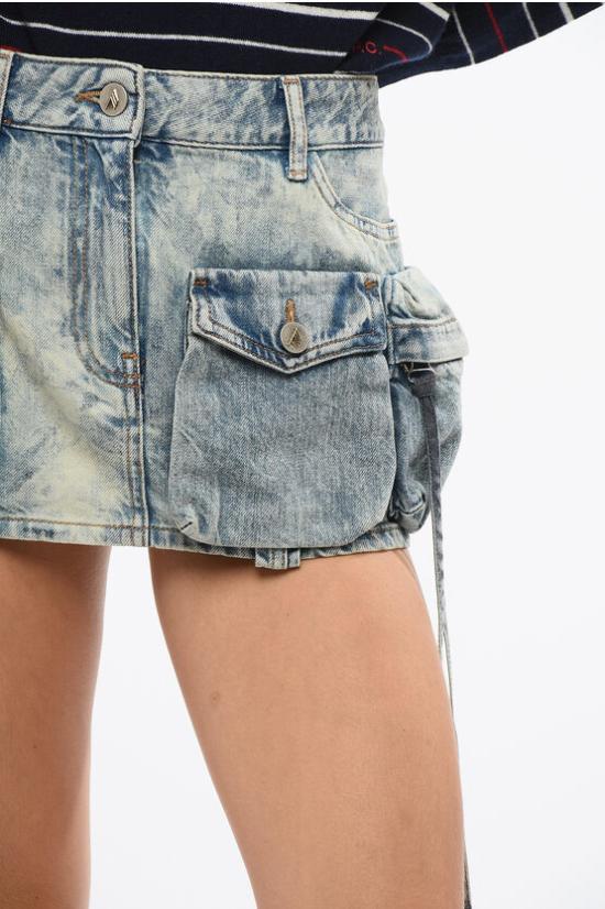  디 아티코 숏 스커트 248WCS136D090 734 Blue - THE ATTICO