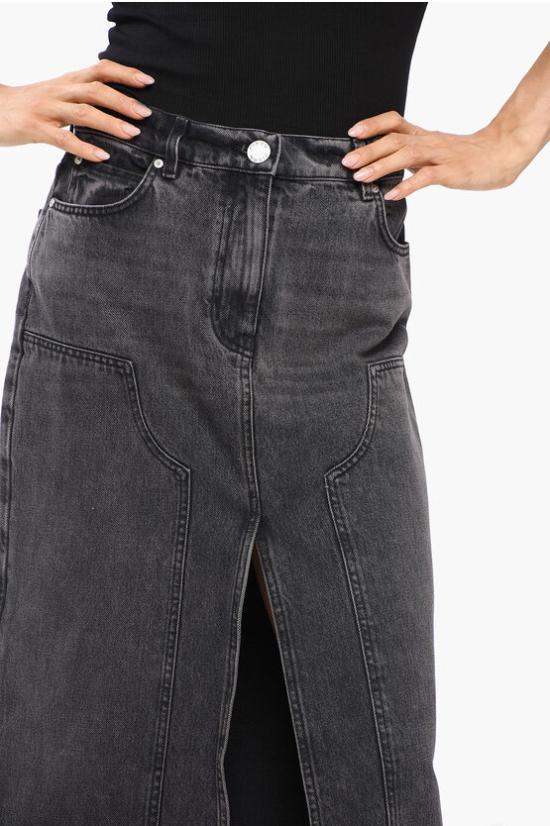  핑코 데님 스커트 103903 A20U PJY Anthracite - PINKO