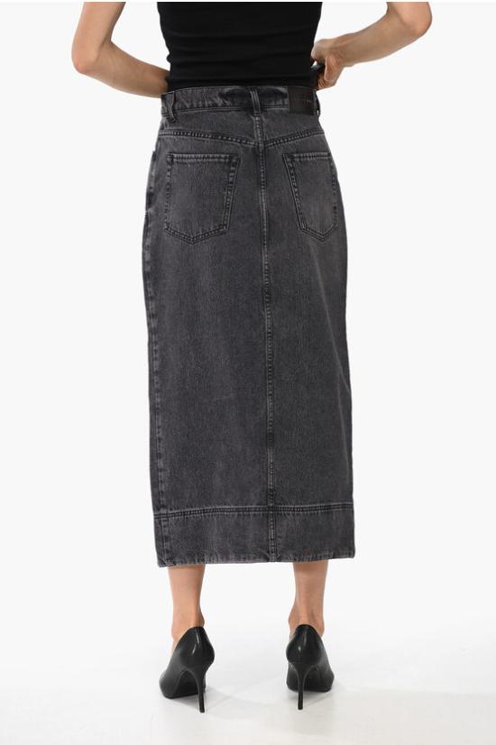  핑코 데님 스커트 103903 A20U PJY Anthracite - PINKO