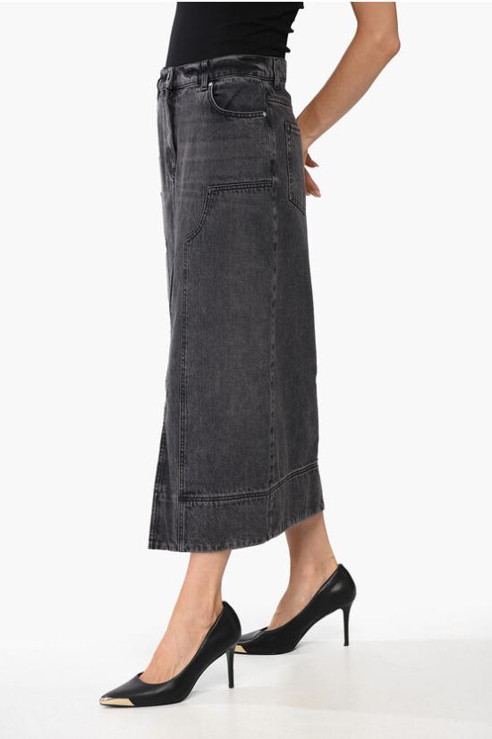  핑코 데님 스커트 103903 A20U PJY Anthracite - PINKO