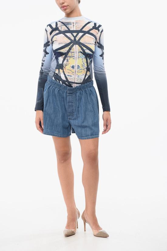  옴므 걸스 데님 숏팬츠 HGUN021 A004B Blue - HOMME GIRLS