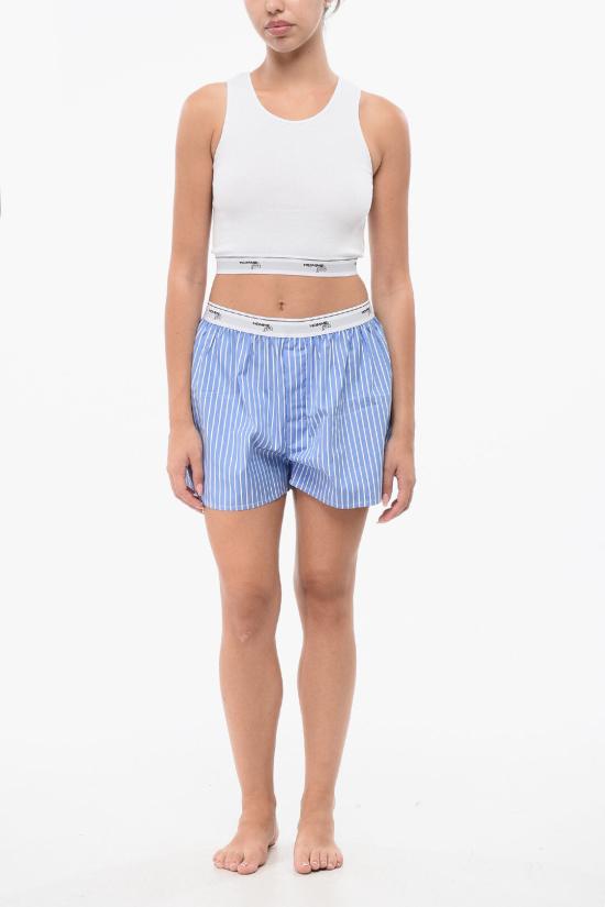  옴므 걸스 라운지 웨어 HGUN008 BLWHT Light blue - HOMME GIRLS