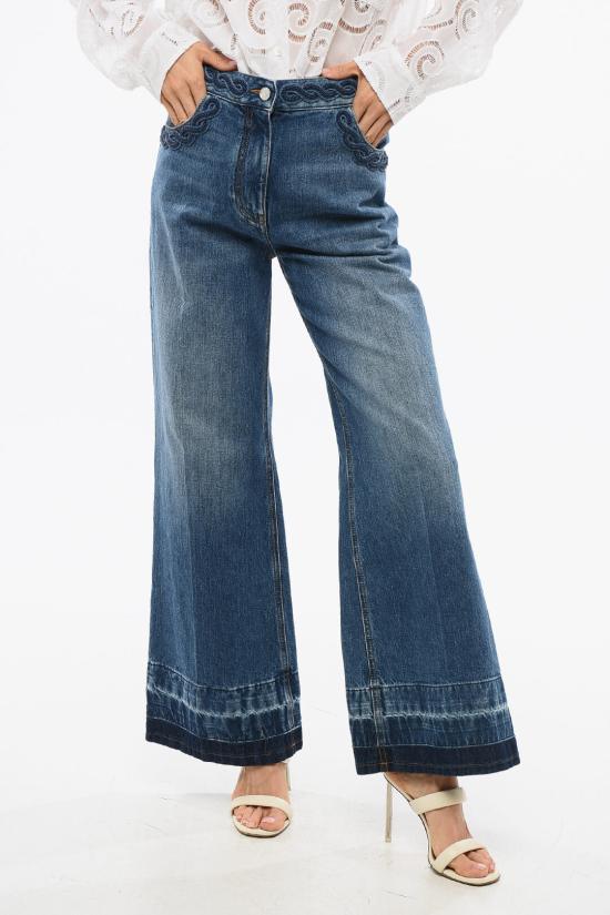  발렌티노 가라바니 데님 팬츠 5B3DD17Y8NH 558 Blue