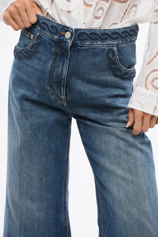  발렌티노 가라바니 데님 팬츠 5B3DD17Y8NH 558 Blue - VALENTINO GARAVANI