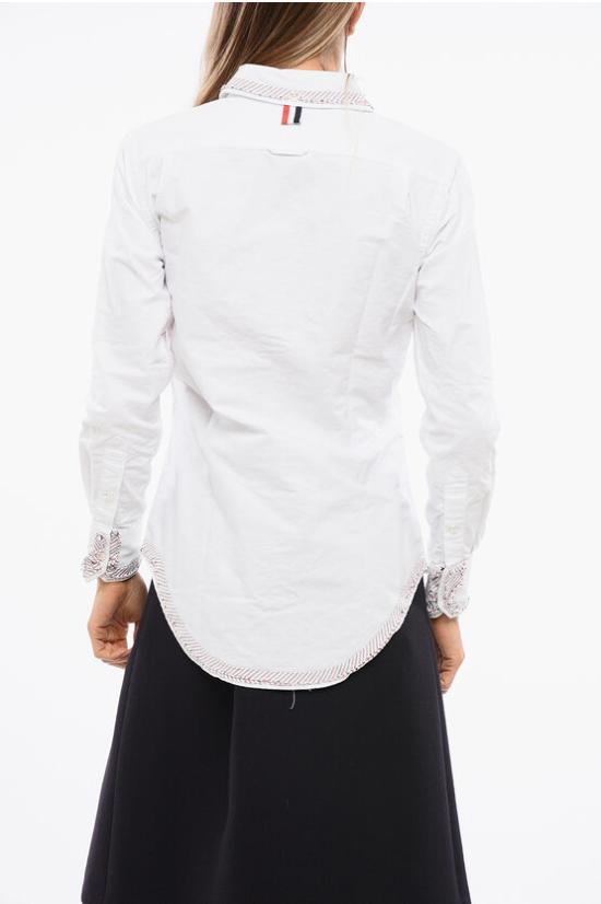  톰브라운 셔츠 FLL005B 06177 100 White - THOM BROWNE