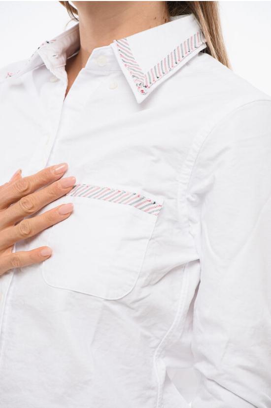  톰브라운 셔츠 FLL005B 06177 100 White - THOM BROWNE