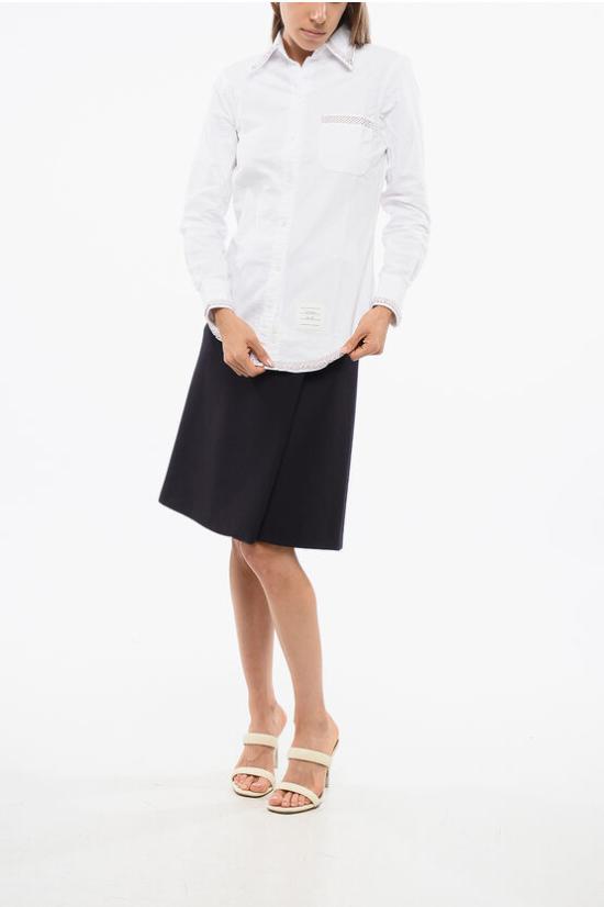  톰브라운 셔츠 FLL005B 06177 100 White - THOM BROWNE