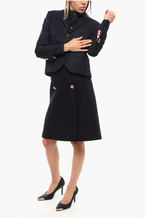  톰브라운 2 플라이 싱글 브레스티드 스포츠 자켓 FBC010A 00626 415 Blue - THOM BROWNE