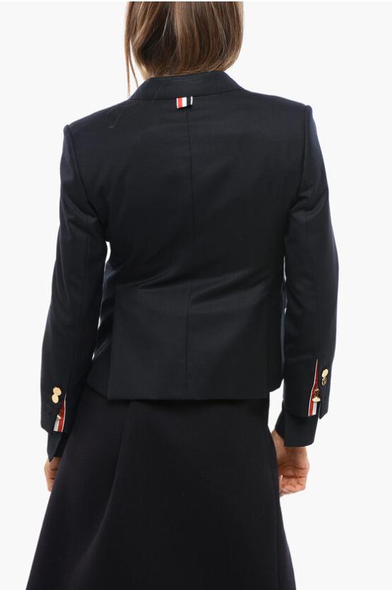  톰브라운 2 플라이 싱글 브레스티드 스포츠 자켓 FBC010A 00626 415 Blue - THOM BROWNE