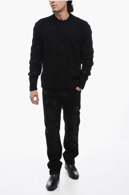  생로랑 스웨터 757039 Y76EZ 1000 Black - SAINT LAURENT