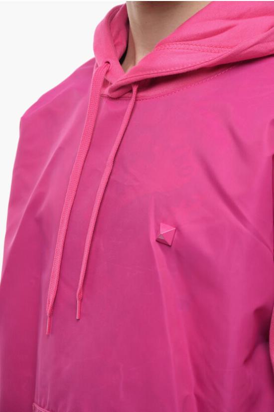  발렌티노 가라바니 후드 티셔츠 1V0MF22W8Y3 UWT Pink - VALENTINO GARAVANI