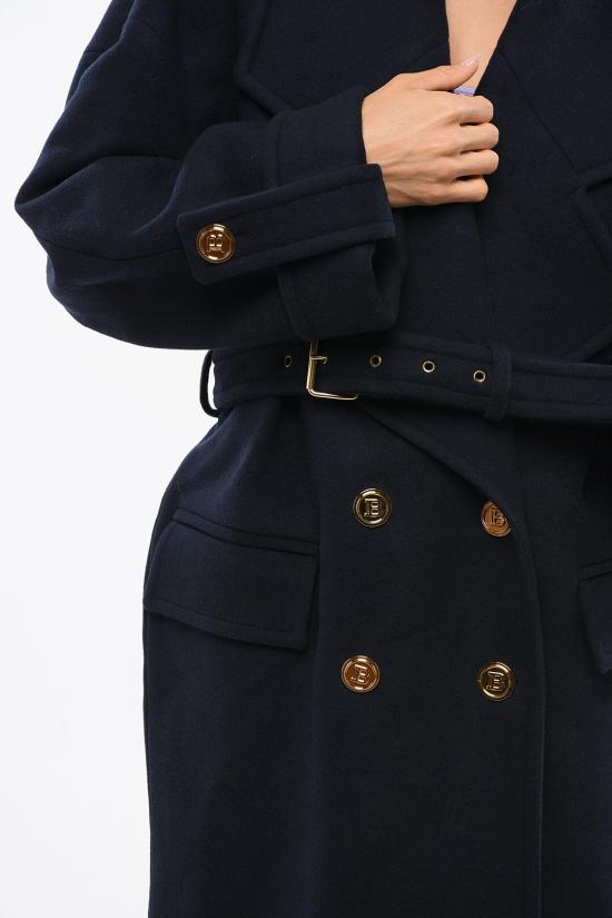  발망 코트 XF1UD001WB006UC Blue - BALMAIN