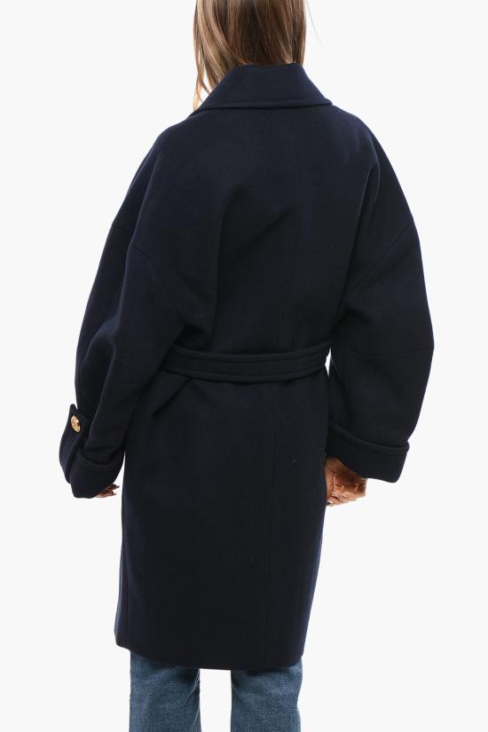  발망 코트 XF1UD001WB006UC Blue - BALMAIN