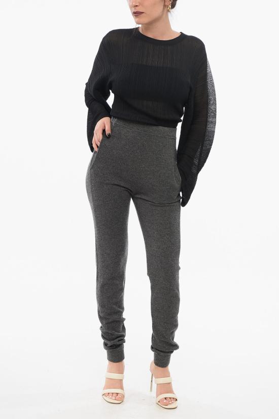  생로랑 하이 웨이스티드 레깅스 765442 YALL2 1500 Gray - SAINT LAURENT