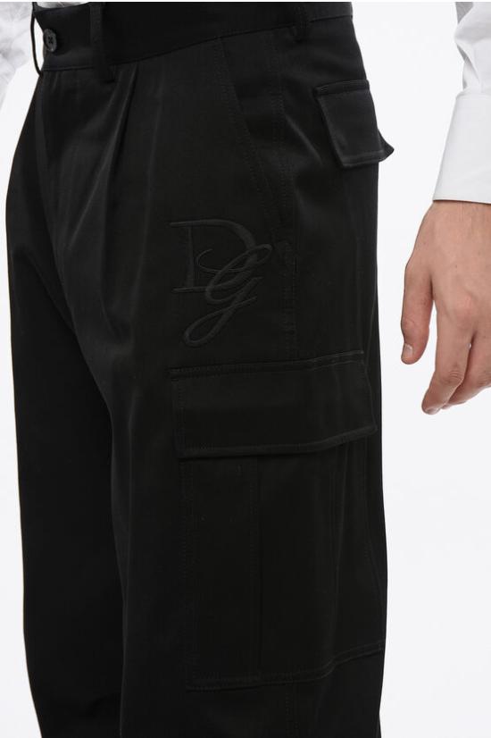  돌체앤가바나 카고 팬츠 GP03KZ FUFMU N0000 Black - DOLCE & GABBANA