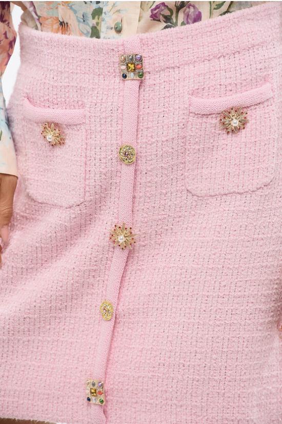  셀프 포트레이트 숏 스커트 PF24 128SK P PINK Pink - SELF PORTRAIT