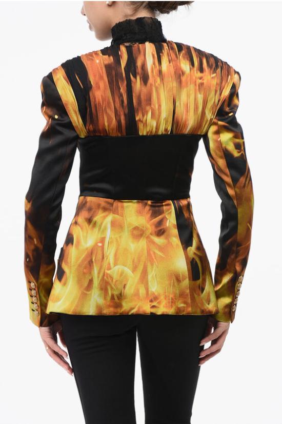  발망 수트 자켓 AF0SM170MC58EHI Orange - BALMAIN