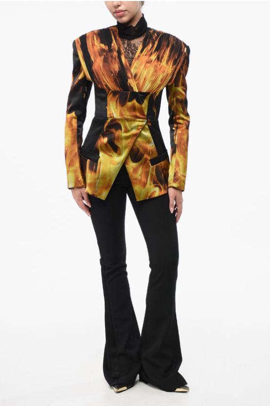  발망 수트 자켓 AF0SM170MC58EHI Orange - BALMAIN