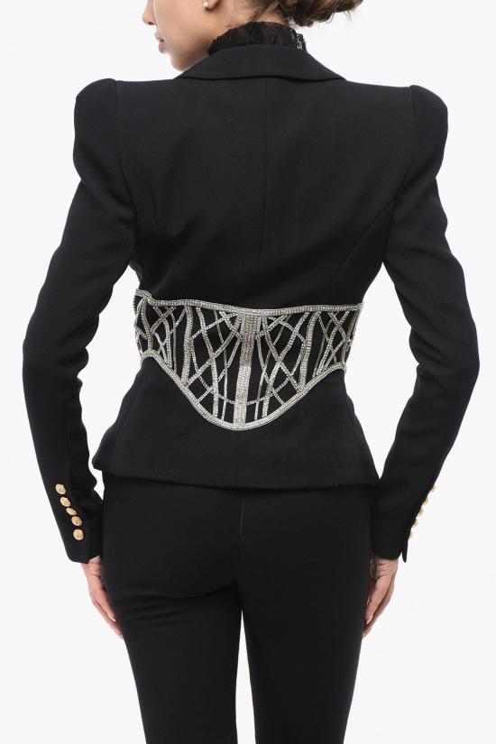  발망 수트 자켓 AF0SE007PB85EAC Black - BALMAIN