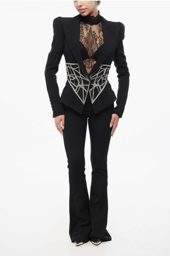  발망 수트 자켓 AF0SE007PB85EAC Black - BALMAIN