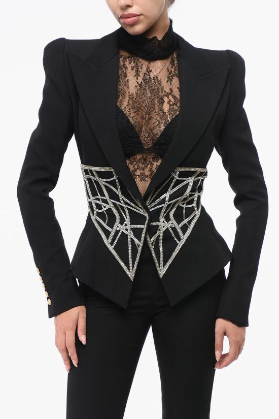  발망 수트 자켓 AF0SE007PB85EAC Black