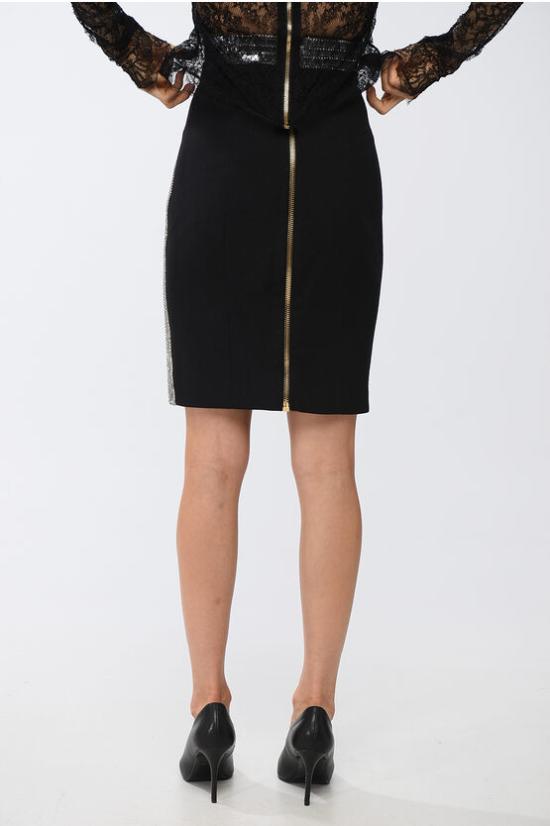  발망 숏 스커트 AF0LC131PB82EAC Black - BALMAIN