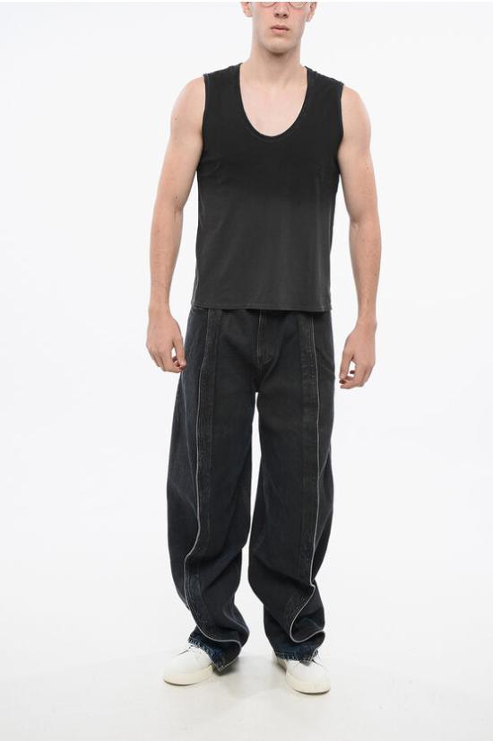  제임스펄스 민소매 티셔츠 WLJ3478SD CRNB MEN Black - JAMES PERSE