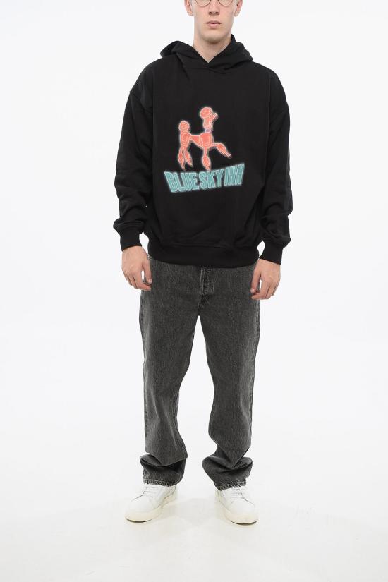  블루스카이인 후드 티셔츠 BS2302HO014 BLK Black - BLUE SKY INN