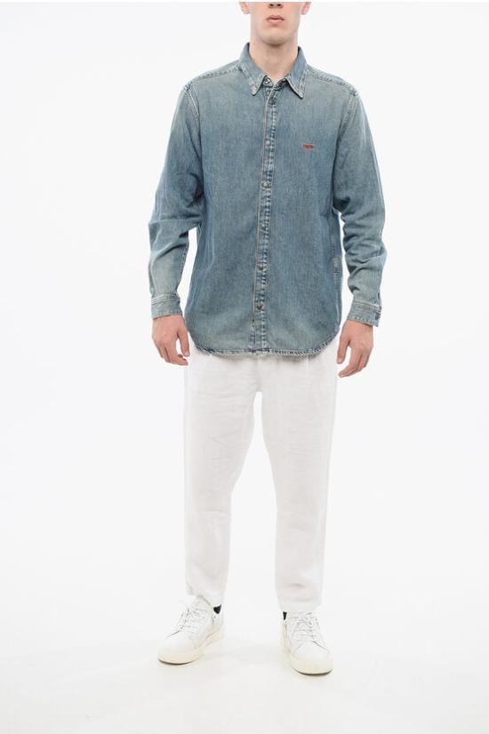  디젤 데님 셔츠 A03534 068MP 01 Blue - DIESEL