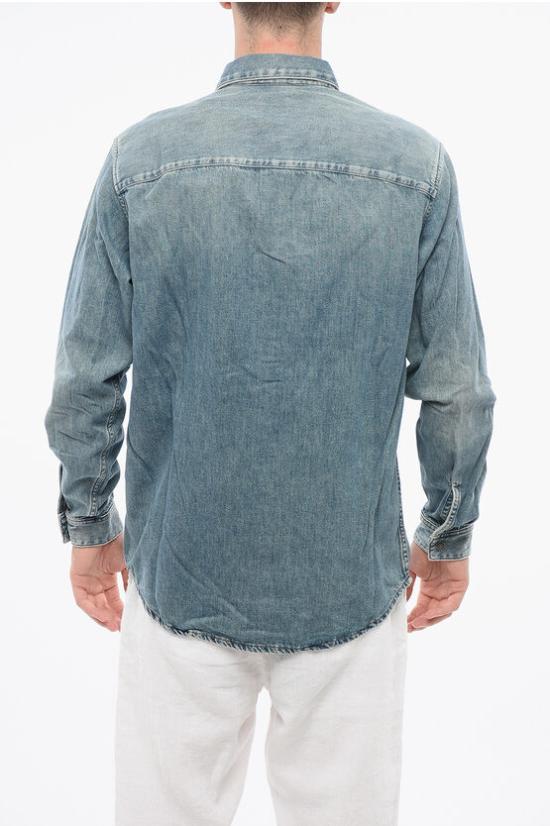  디젤 데님 셔츠 A03534 068MP 01 Blue - DIESEL