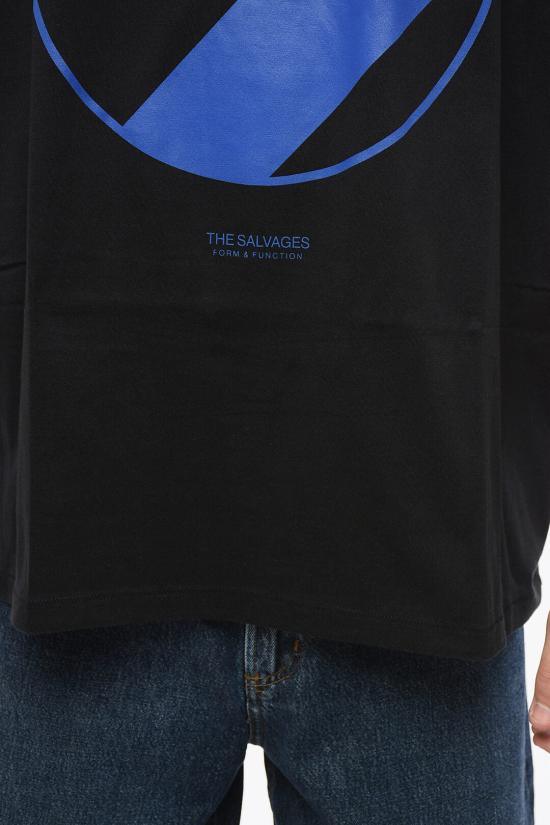  더 샐비지스 반팔 티셔츠 AW221020BLK BLACK Blue - THE SALVAGES