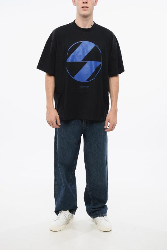  더 샐비지스 반팔 티셔츠 AW221020BLK BLACK Blue - THE SALVAGES