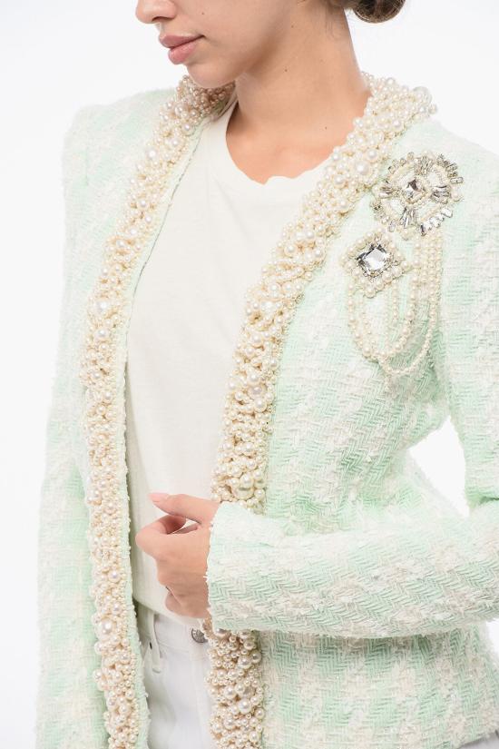  발망 수트 자켓 YF1SK065PB20GKQ Light blue - BALMAIN