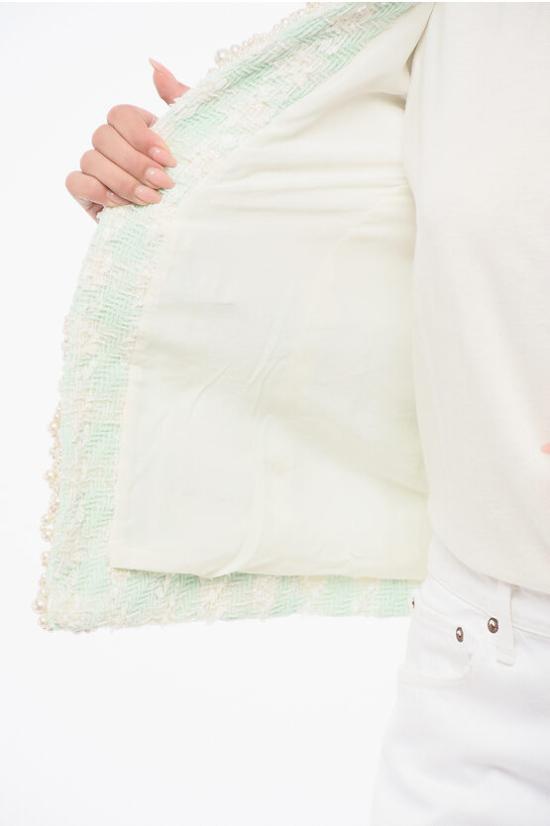  발망 수트 자켓 YF1SK065PB20GKQ Light blue - BALMAIN