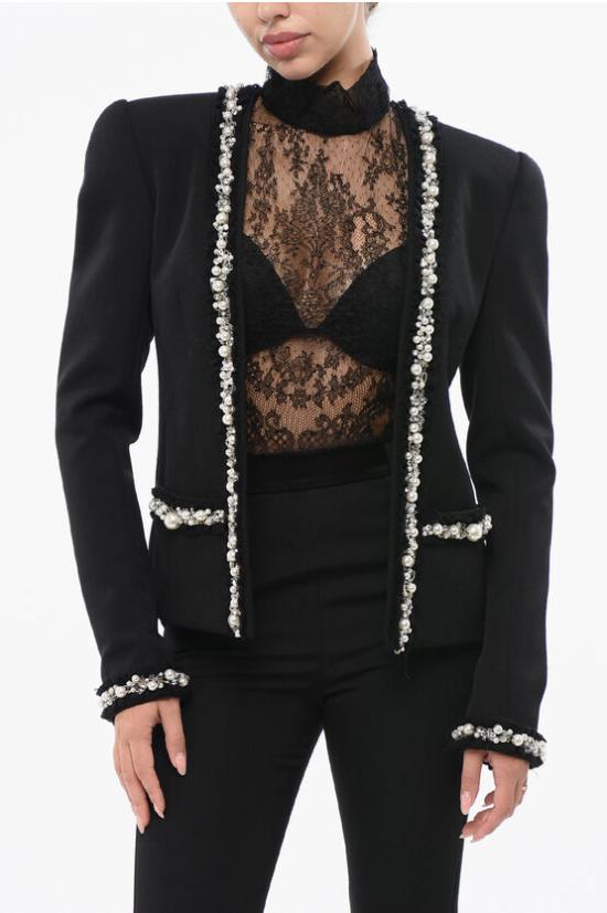  발망 수트 자켓 YF1SK065PB29EFX Black