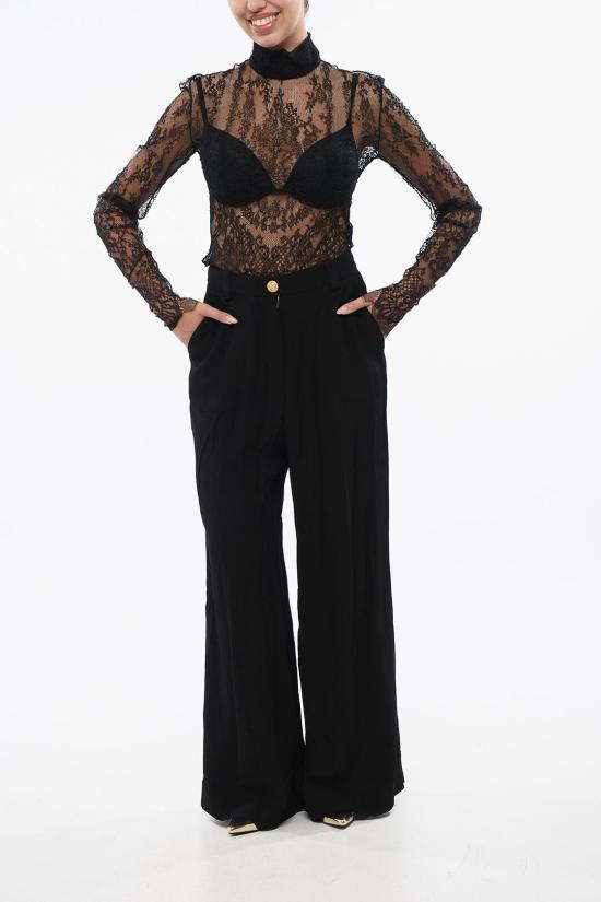  발망 스트레이트 팬츠 YF1PQ115VB000PA Black - BALMAIN