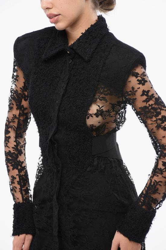  발망 블라우스 YF0HQ011CC600PA Black - BALMAIN