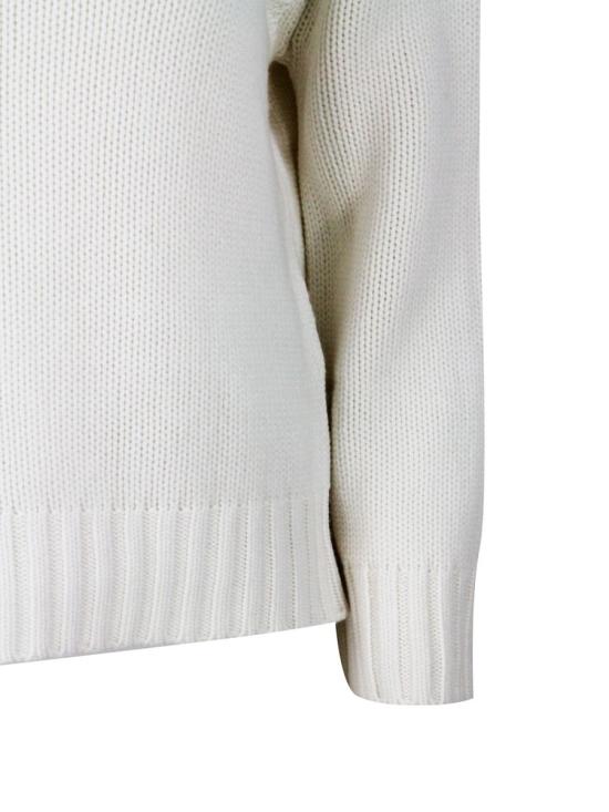 25FW 파비아나 필리피 하이넥 울 실크 니트  MAD214F111N12825 Beige - FABIANA FILIPPI