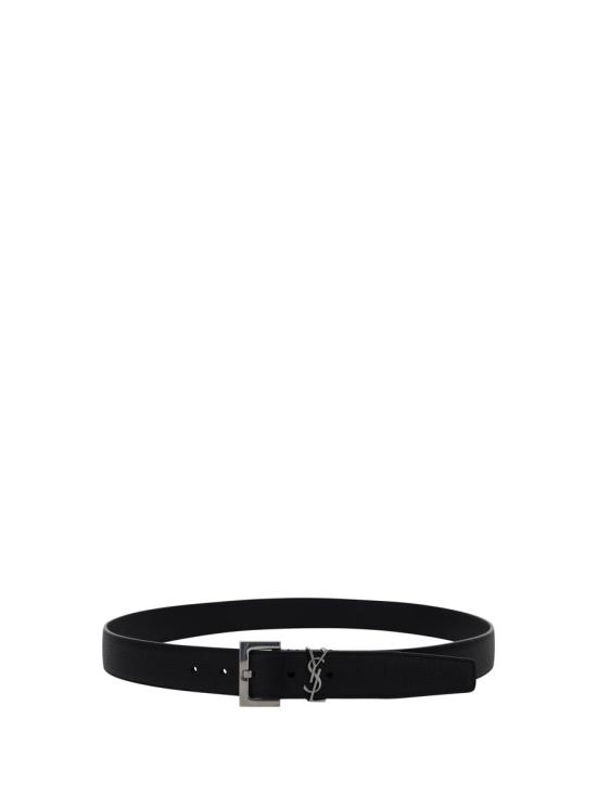 26SS 생로랑 모노그램 벨트 634440DTI0E 1000 Black - SAINT LAURENT