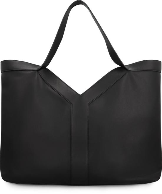 25FW 생로랑 Y 토트 그레인드 레더  820672AAEIF 1000 Black - SAINT LAURENT